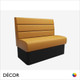 Décor Select - Battersea Booth & Banquette Seating Units with a Texas Fluted Backrest - Décor for Business