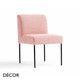 Décor Select - Putney Chair with Slim Metal Legs - In Designer Fabrics & Eco Leathers - Décor for Business