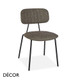 Décor Dinova - Allegra Stackable Dining Chair with a Veneered Wooden or Upholstered Seat and Backrest in Designer Eco Leathers - Décor for Business