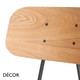 Décor Dinova - Allegra Stackable Counter Height Stool with a Veneered Wooden or Upholstered Seat and Backrest in Designer Eco Leathers - Décor for Business