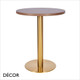 Décor Dinova - Allesia Tobacco Pacific Walnut Premium Laminate Table Top, 25mm Thick - Square, Round & Rectangular - Décor for Business