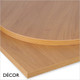 Décor Dinova - Allesia Natural Lancaster Oak Premium Laminate Table Top, 25mm Thick - Square, Round & Rectangular - Décor for Business