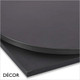 Décor Dinova - Allesia Black Premium Laminate Table Top, 25mm Thick - Square, Round & Rectangular - Décor for Business