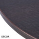 Décor Dinova - Allesia Black-Brown Sorano Oak Laminate Table Top, 25mm Thick - Square, Round & Rectangular - Décor for Business
