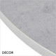 Décor Dinova - Allesia Grey Chicago Concrete Laminate Table Top, 25mm Thick - Square, Round & Rectangular - Décor for Business