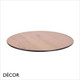 Décor Dinova - Perla Rustic Wood Effect Premium Compact Laminate Table Top, 12mm Thick with Groove Fixing - Square, Round & Rectangular - Décor for Business
