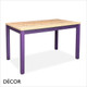 Décor Dinova - Romola Table in Customisable Sizes available in Bespoke Colourways with a Huge Choice of Laminate Top Finishes and Coloured Lacquered Frames and Leg Styles - Décor for Business