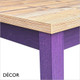 Décor Dinova - Romola Table in Customisable Sizes available in Bespoke Colourways with a Huge Choice of Laminate Top Finishes and Coloured Lacquered Frames and Leg Styles - Décor for Business