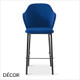 Page Bar Stool in Designer Fabrics & Eco Leathers with Metal Legs - Made for You - Décor for Business Page Bar Stool in Designer Fabrics & Eco Leathers with Metal Legs - Made for You - Décor for Business