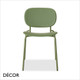 111 Décor Select - Si-Si Vibes Stackable Outdoor Dining Chair, Regenerated Technopolymer Seat and Backrest - In Designer Colours & Neutral Tones - Décor for Business