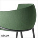 Décor Select - Koala Chair with a Dramatically Curved Wrap-Around Backrest and a Tubular Metal Frame - In Designer Fabrics & Eco Leathers - Décor for Business