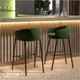 Décor Select - Koala Bar Stool with a Low Back and a Dramatically Curved Wrap-Around Backrest and a Tubular Metal Frame, Bar Height - In Designer Fabrics & Eco Leathers - Décor for Business