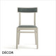 Palma - Italia Dining Chair with a Padded Backrest - In Designer Fabrics & Classic Eco Leathers - Made for You - Décor for Business