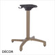 Décor Dinova - Ambra Flip-Top Stackable Dining Table Base in Aluminium for Indoor and Outdoor Use - In Designer Neutral Tones - Décor for Business