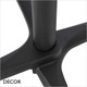 Décor Dinova - Ambra Flip-Top Stackable Poseur Table Base in Aluminium for Indoor and Outdoor Use - In Designer Neutral Tones - Décor for Business