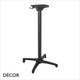 Décor Dinova - Ambra Flip-Top Stackable Poseur Table Base in Aluminium for Indoor and Outdoor Use - In Designer Neutral Tones - Décor for Business