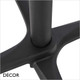 Décor Dinova - Ambra Flip-Top Stackable Twin Pedestal Dining Table Base in Aluminium for Indoor and Outdoor Use - In Designer Neutral Tones - Décor for Business