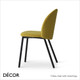Chloe Dining Chair with Metal Legs