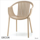 1 A Pedrali - Tatami Stackable Dining Chair with Armrests, Polypropylene - In Designer Colours & Neutral Tones - Décor for Business