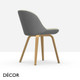 B2 Midj - Sonny Dining Chair with Bentwood Legs - In Designer Fabrics & Eco Leathers - Décor for Designers