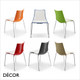 11A1 Zebra Bicolour Stackable Dining Chair with Chrome Legs - In Designer Colours - Décor for Business