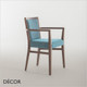 1 A  1 Palma - Moma Dining Chair with Armrests in Designer Fabrics & Classic Eco Leathers - Made for You - Décor for Business
