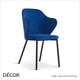 Page Dining Chair with Metal Legs - In Designer Fabrics & Classic Eco Leathers - Made for You - Décor for Business