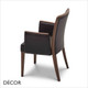 Nob Dining Chair with Armrests in Designer Fabrics & Eco Leathers - Made for You - Décor for Business