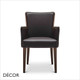 Nob Dining Chair with Armrests in Designer Fabrics & Eco Leathers - Made for You - Décor for Business