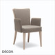 Nob Dining Chair with Armrests in Designer Fabrics & Eco Leathers - Made for You - Décor for Business
