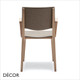 Maxim Soft Dining Chair with Wooden Armrests