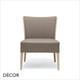 Nob Lounge Chair in Designer Fabrics & Eco Leathers - Made for You - Décor for Business