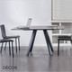 Pedrali - Arki Square Dining Table with a Powder-Coated Frame and a 20mm Laminate Top, 2 Sizes - In Designer Neutral Tones - Décor for Business