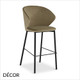 1 B Origins 1971 - Ellis Bar Stool in Designer Fabrics & Eco Leathers with Metal Legs - Made for You - Décor for Business