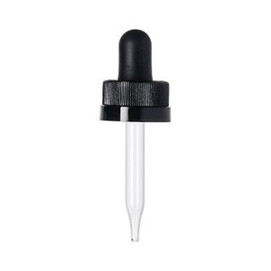 Dropper (18-400 crc, 68 mm) Black Ribbed Child-Resistant Cap/Bulb GPI 18/400 - (1000 pcs/case) Dropper (18-400 crc, 68 mm) Black Ribbed Child-Resistant Cap/Bulb GPI 18/400 - (1000 pcs/case)