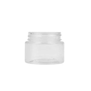 1/2 oz Clear Glass Cylinder Low-Profile Jar with 43-400 Neck Finish