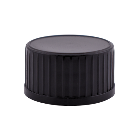 18/400 Black Ribbed PP Plastic Cone Cap (7000pcs/cs )