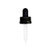 Dropper (18-400 crc, 64 mm) Black Ribbed Child-Resistant Cap/Bulb GPI 18/400 - (1000 pcs/case)