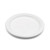Bagasse Round Plate, White, PFAS FREE, 500pc (125/4)