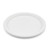 Bagasse Round Plate, 10'', White, PFAS FREE, 500pc (125/4)