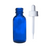 30 ml (1oz) Cobalt Blue Boston Round Glass Bottle With 20/400 White CRC Dropper Straight-Tip Glass Pipette - (360 PCS/CASE)
