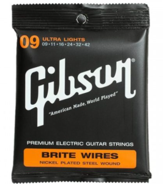 GIBSON ACCESSORIES Cordes Les Paul Premium Ultra-Light 09-42 Pour Guitare Électrique