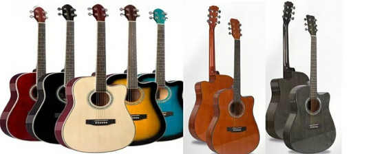 Acoustic Electric Guitar Assorted colors