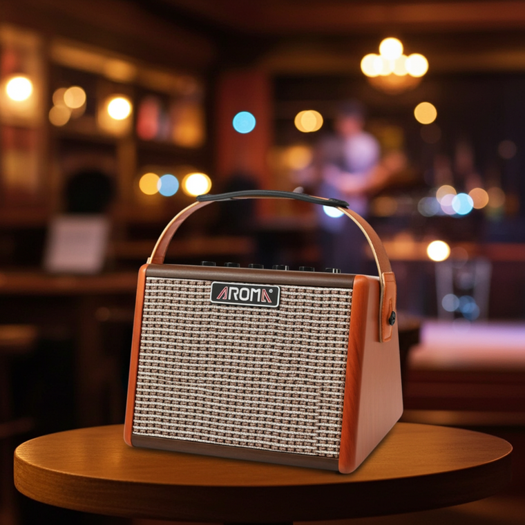 AROMA AG-15A 15 WATT ACOUSTIC GUITAR AMPLIFIER