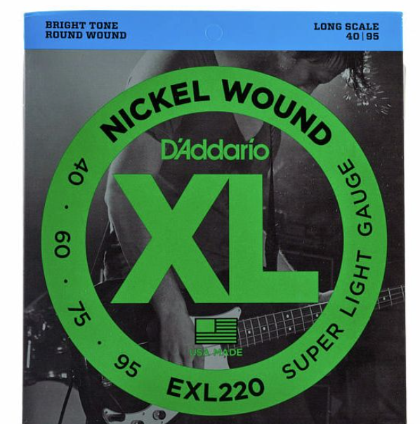 D'addario EXL220 LONG SCALE ELECTRIC BASS STRING