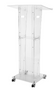 Modern Acrylic Podium With Wheels Clear Pulpit Conference, School ,Church etc