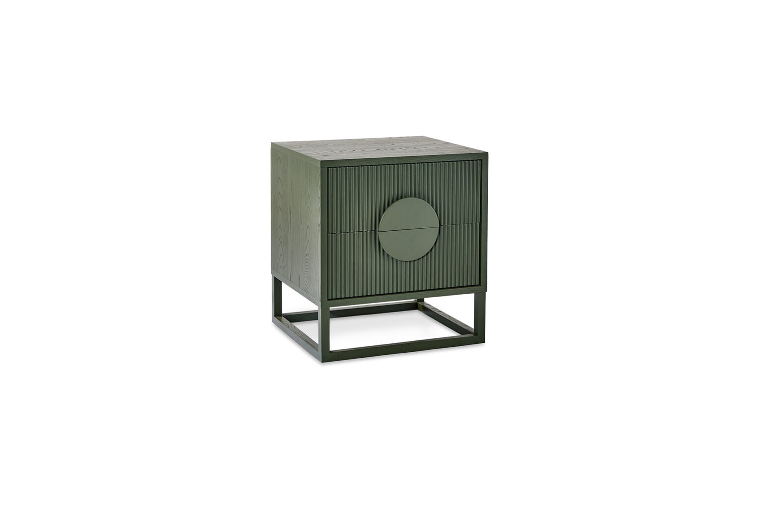 Maximus Bedside Table Olive Green - Catalano Interiors