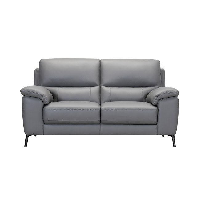 Ivy 2 Seat Lounge Dark Grey front view