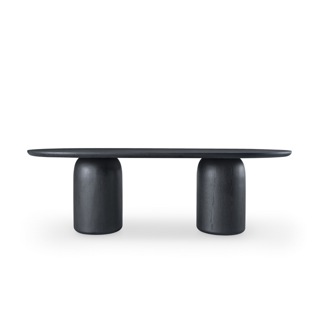 Basilica Dining Table Black - Front Image Basilica Dining Table Black - Front Image