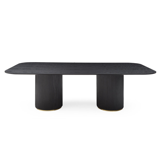Lantine Dining Table Black front view